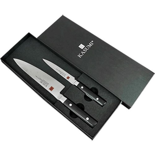 Coffret Kasumi standard composé d\'un office 12 cm & d\'un couteau du Chef 20 cm (