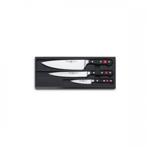 Coffret Mes Indispensables 3 couteaux (1 ct chef +1 tranchelard + 1 office) + 1