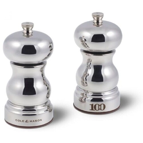 Coffret moulins sel et poivre Knightbridge inox 120 mm