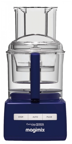 Coffret Premium Magimix Robot 5200 XL bleu nuit avec batteur, 2 &eacute;minceurs / r&acirc;pe