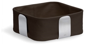 Corbeille &agrave; pain grand mod&egrave;le chocolat housse en tissu &eacute;changeable