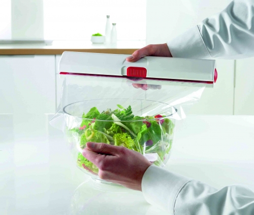 Coupe film alimentaire Emsa blanc/rouge 33cm