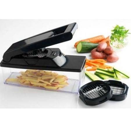 Coupe-l&eacute;gumes noir avec r&eacute;servoir