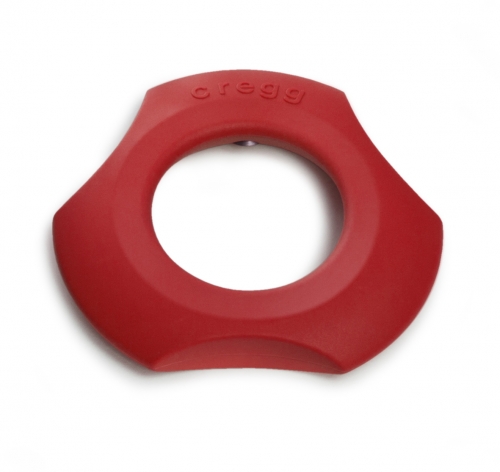 Coupe oeuf, coquetier, rond de serviette Cregg rouge