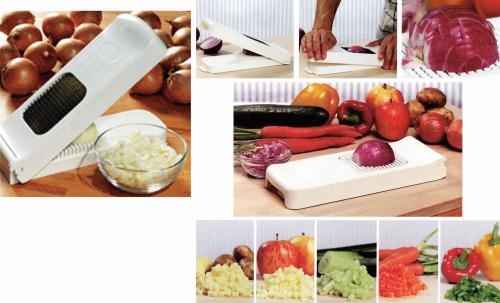 Coupe Oignons & L&eacute;gumes Alligator blanc sans collecteur