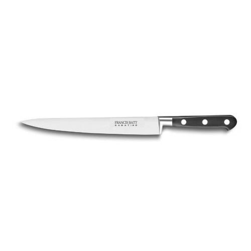 Couteau à découper Tranchelard Forgé Pro 20 cm manche noir rivets inox