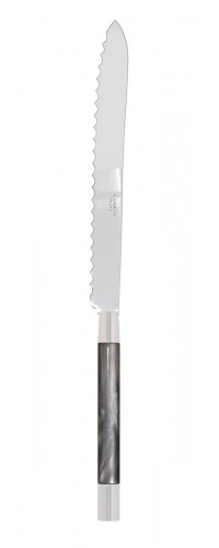 Couteau à pain Conty nacré gris clair