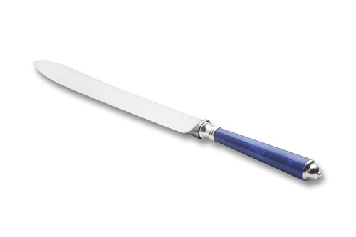 Couteau à pain Séville bleu roi haut forgé inox