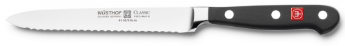 Couteau à saucisson (rosette) 14 cm noir Wüsthof Classic