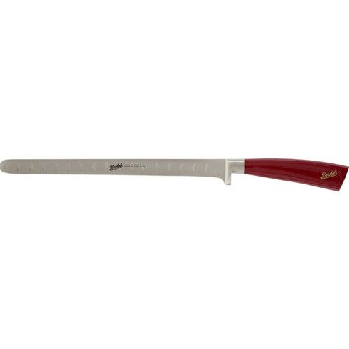 Couteau à Saumon Elégance Rouge 26 Cm - Lame Alvéolée