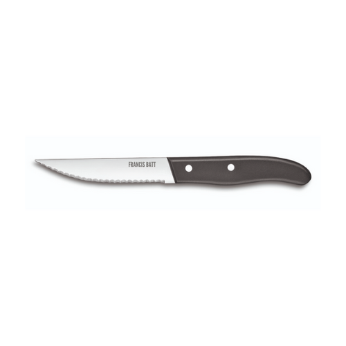 Couteau à steak lame 12,5 cm manche noir