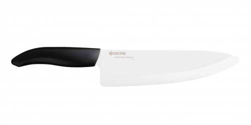 Couteau de chef, trancheur XL en céramique blanche 20 cm