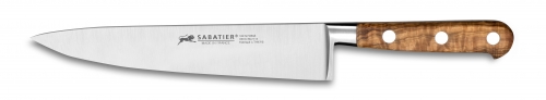 Couteau de cuisine 15 cm acier forg&eacute; "Proven&ccedil;ao" manche en bois d'olivier