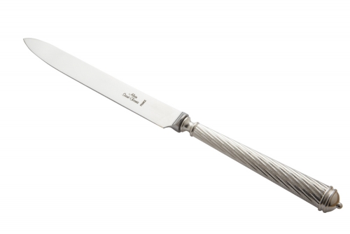Couteau de table CABLE haut argentée