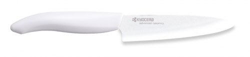 Couteau du Chef lame en céramique blanche manche blanc 13 cm