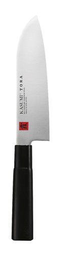 Couteau Kasumi Tora Santoku 16,5cm - manche Honoki noir