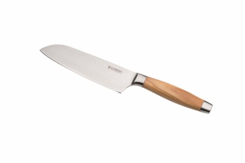 Couteau Santoku 13 cm Damas avec Manche en Bois d'Olivier