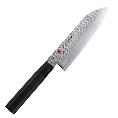 Couteau Santoku 16,5 cm Kasumi Kuro - manche noir