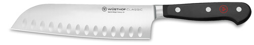 Couteau Santoku lame alv&eacute;ol&eacute;e Classic 17 cm
