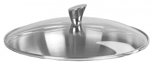 Couvercle en verre bomb&eacute; 14  cm Chatel brillant