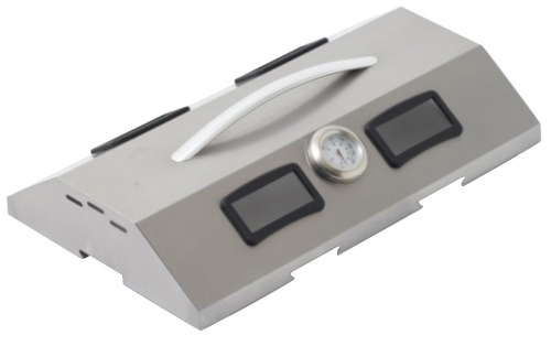 Couvercle inox amovible "&agrave; l'&eacute;touff&eacute;e" pour planchas Roller Grill 60 cm
