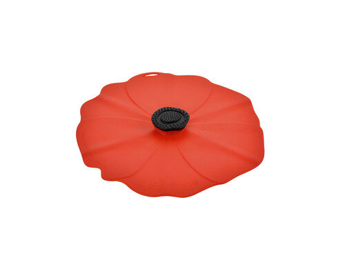 Couvercle silicone rouge Ø 27 cm Coquelicot