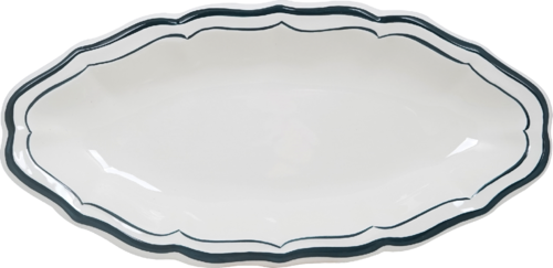 Couvercle Soupière Filet Bleu