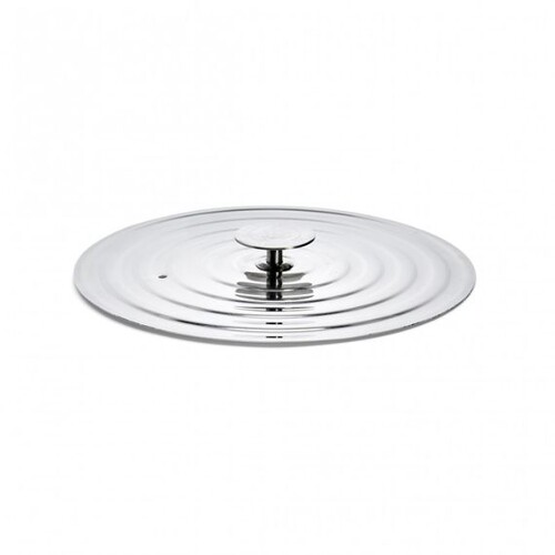Couvercle universel pour poele en inox avec pontet inox ø20-24cm