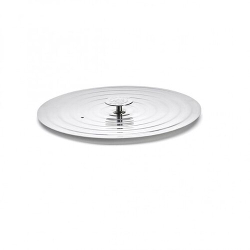 Couvercle universel pour poele en inox avec pontet inox ø26-28cm