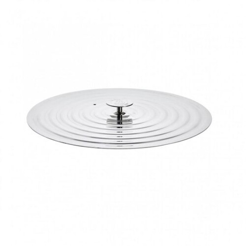 Couvercle universel pour poele en inox avec pontet inox ø32cm