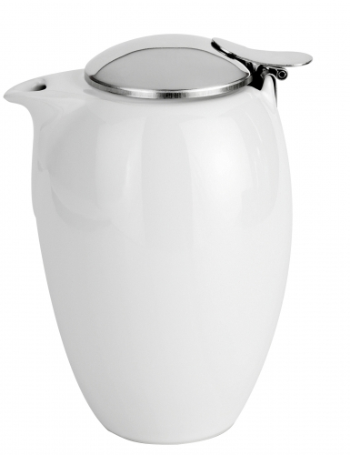 Cremier 350 ml porcelaine blanche et inox
