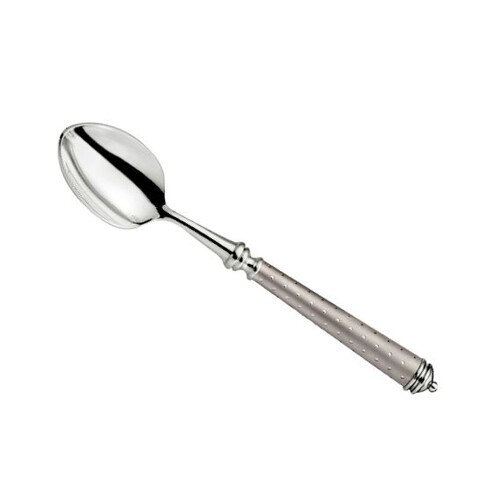 Cuill&egrave;re &agrave; dessert NEIGE haut argent&eacute;e