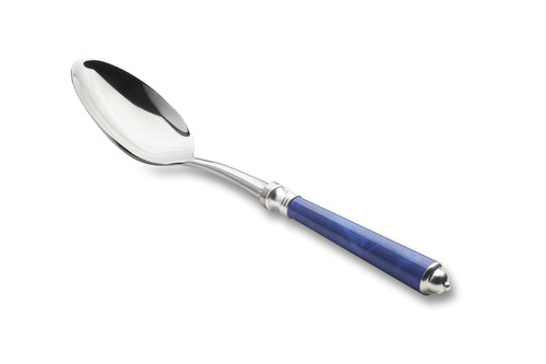 Cuillère à servir Séville bleu roi haut forgé inox