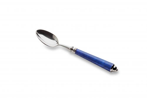 Cuillère moka Séville bleu roi haut forgé inox