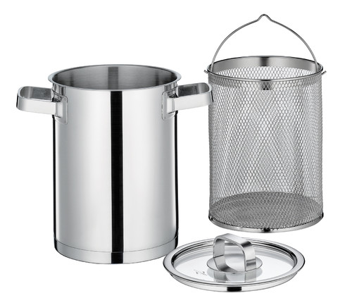 Cuiseur Vapeur Inox 16 Cm 4L Avec Panier Et Couvercle - Polyvalent Induction & Tous Feux