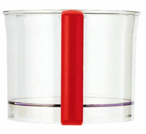 Cuve Maxi seule poign&eacute;e rouge de robot Magimix 5200/5200XL