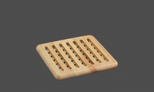 Dessous de plat carr&eacute; en bois 19 X 19 cm