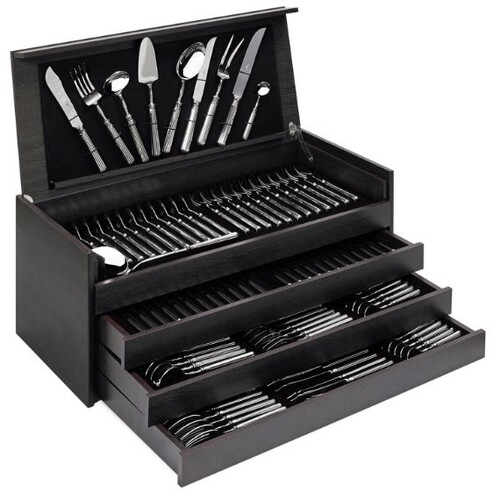 Ecrin Bois 130 pièces pour ménagère Cutipol