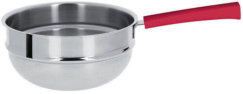 El&eacute;ment bain marie 20 cm inox Mutine &agrave; poign&eacute;e fixe framboise