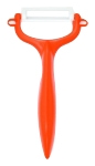 Eplucheur &eacute;conomique c&eacute;ramique rasoir 'horizontal' orange