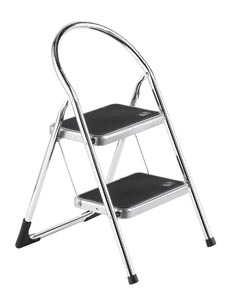Escabeau acier 2 marches  h.79, 5 cm