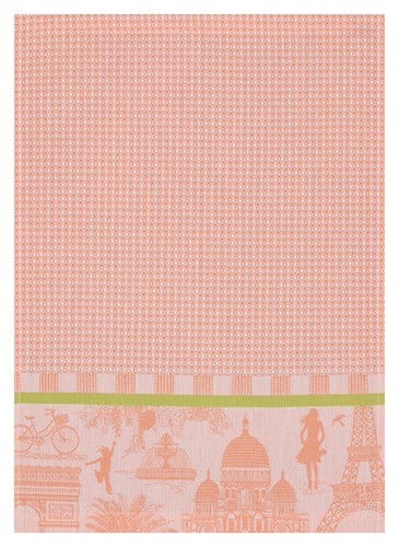 Essuie mains 54x38 petit Paris melon