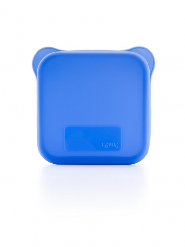 Etui &agrave; sandwich Leku&eacute; carr&eacute; Bleu