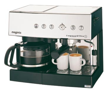 Expresso filtre auto chromé Magimix