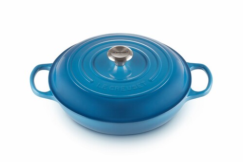 Wok En Fonte Émaillée Valira 25cm - Vintage Espagne (Années 80) - Avec Couvercle - Induction