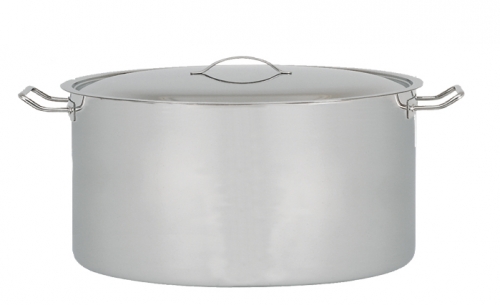 Faitout inox 2 anses, avec couvercle 28 cm inox
