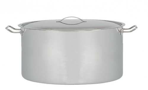 Faitout inox 2 anses, avec couvercle 32 cm inox