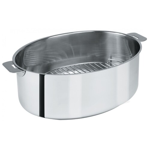 Faitout Ov 30 Cm Mutine Amov. Induction + Grille + Couvercle Verre