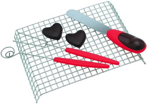 Fondue au chocolat &eacute;lectrique rouge