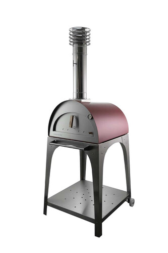 Four &agrave; pizza PERLA AVEC CHARIOT INOX